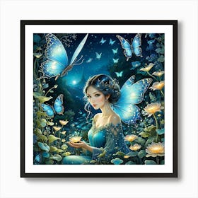 Fairy In The Garden Art Print