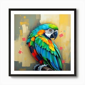 Colorful Parrot 8 Art Print