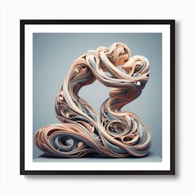 3d Sculpture Art Print