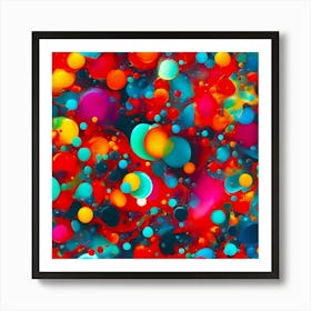 Abstract colored Background Art Print