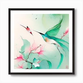 Hummingbirds 1 Art Print