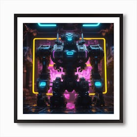 Futuristic Robot 86 Art Print