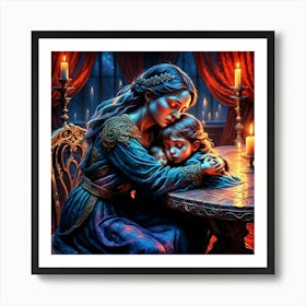 Mother And Child 3 Art Print