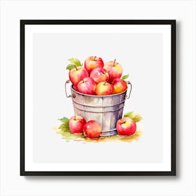 Apples In A Bucket 2 Art Print