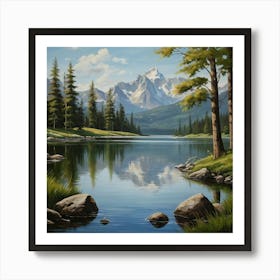 Mountain Lake 13 Art Print