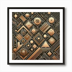 Abstract Geometric Pattern 1 Art Print