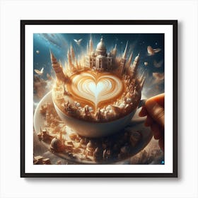 Allure of a cappuccino 3 Art Print