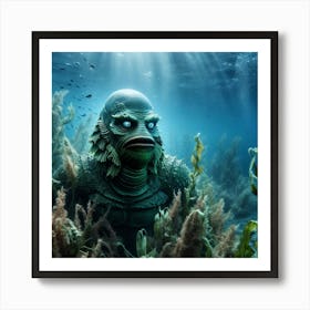 Creature From The Deep 1 Art Print