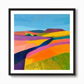 Colourful Abstract Northumberland National Park England 2 Art Print