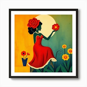 Mexican Woman Art Print