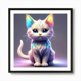 Cute Cat 9 Art Print