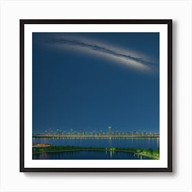 Cityscape At Night  Art Print