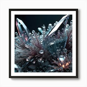 Microscopic View Of Crystal 8 Art Print