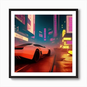 Neon City Art Print