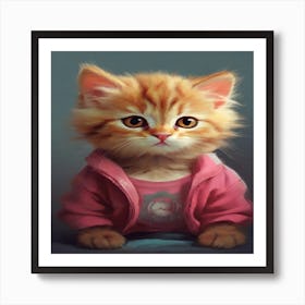 Cute Kitten Art Print