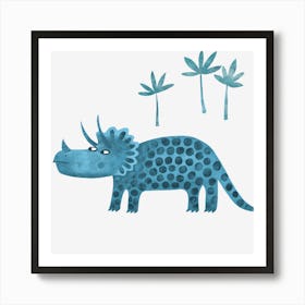 Triceratops Dinosaur Art Print