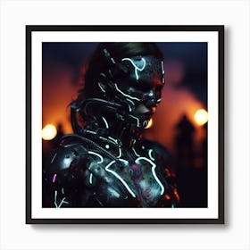 Futuristic Woman 2 Art Print