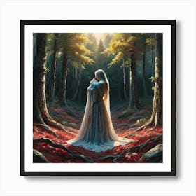 Elf In The Woods Art Print