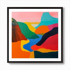 Abstract Travel Collection Bolivia 6 Art Print