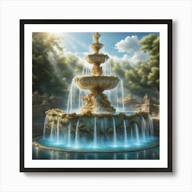 Fountain Of Love 2 Art Print