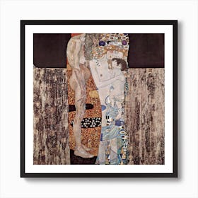 The Three Ages Of The Woman, Gustav Klimt Art Print