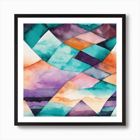 Abstract Watercolor Art Print