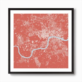 London in Pink Art Print