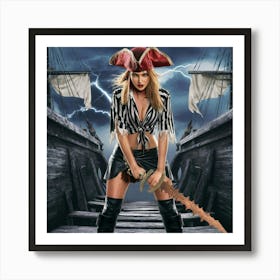 Sexy Pirate 3 Art Print