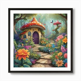 Fairy House Paintings Art Print 2 Art Print