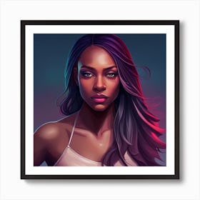 From Melanin, With Love - Raw Art Print