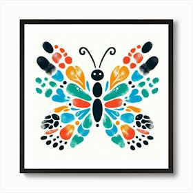 Handprint Butterfly Art Art Print