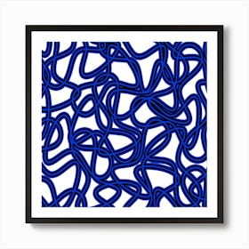 Blue Twisted Cords Affiche