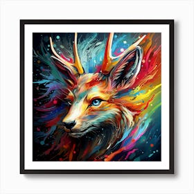 Deer Impression Art Print