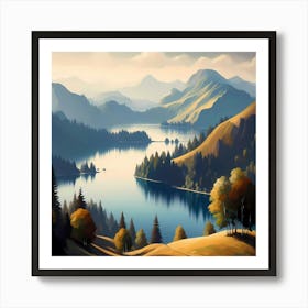 Landscape Painting 120 Art Print