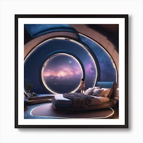 Futuristic Bedroom 12 Art Print