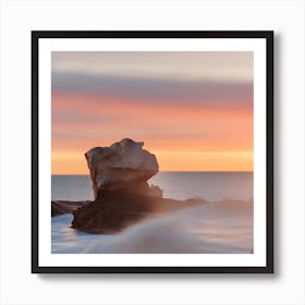 Sunset At The Beach Art Print