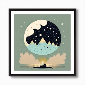 Moon In The Sky 1 Art Print