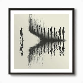 Life cycle - Black and white, reflection art, abstract art, abstract painting  city wall art, colorful wall art, home decor, minimal art, modern wall art, wall art, wall decoration, wall print colourful wall art, decor wall art, digital art, digital art download, interior wall art, downloadable art, eclectic wall, fantasy wall art, home decoration, home decor wall, printable art, printable wall art, wall art prints, artistic expression, contemporary, modern art print, Art Print