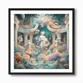 Aphrodite'S Garden Art Print