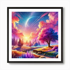 Landscape Painting 261 Art Print