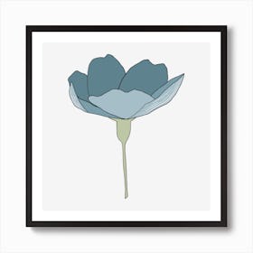 Blue Flower Art Print