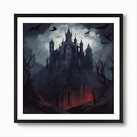 Spooky Castle Art Print