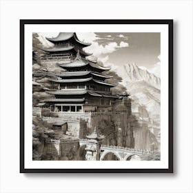 Chinese Temple 2 Art Print