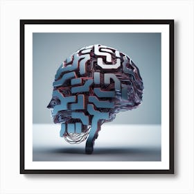 Brain - Brain Stock Videos & Royalty-Free Footage 1 Art Print