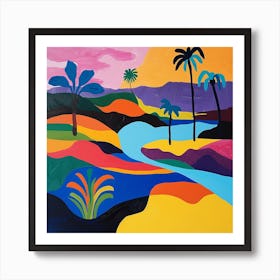 Abstract Travel Collection Guadeloupe 3 Art Print