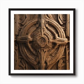 Carved Door Art Print