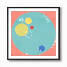 Petri Dish Minimalist Mandala Art Print