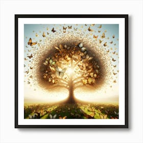 The Tree of Life: Symbolic Wall Art with Nature and Growth Art Print