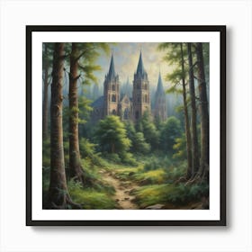 Cathedral In The Woods 3 Art Print