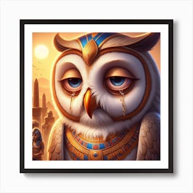 Egyptian Owl Art Print